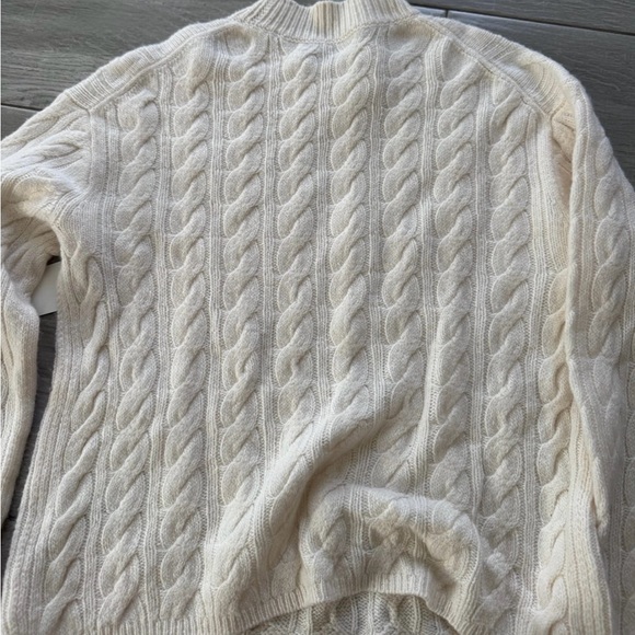 Vince Cream Cable Knit Sweater - Picture 3 of 5